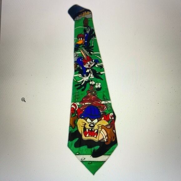 Bundle of 2 Vintage Ties 52x4 Italian Fratello Saxophone, Looney Tune Bugs & Taz - Picture 11 of 12